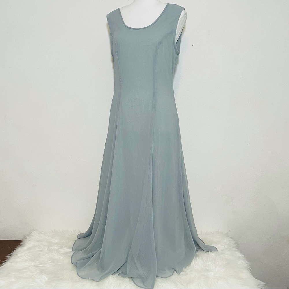 Spencer Alexis VTG Fairycore Crepe Midi Dress Sz 8